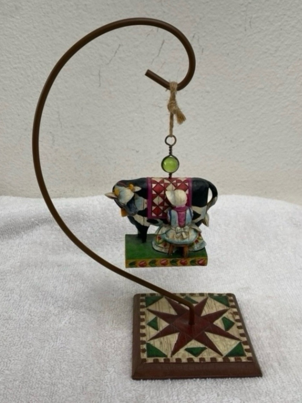Jim Shore Heartwood Creek 12 Days of Christmas Ornament Maids of Milking + Stand